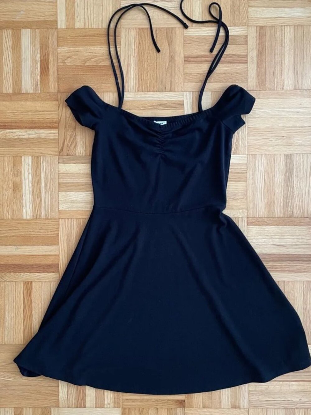 Garage Black Adjustable Bow Tie Dress - Small